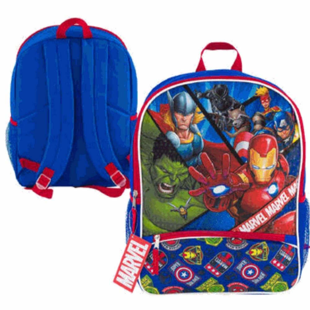 Marvel Blue Backpack 16" - Picture 2 of 2